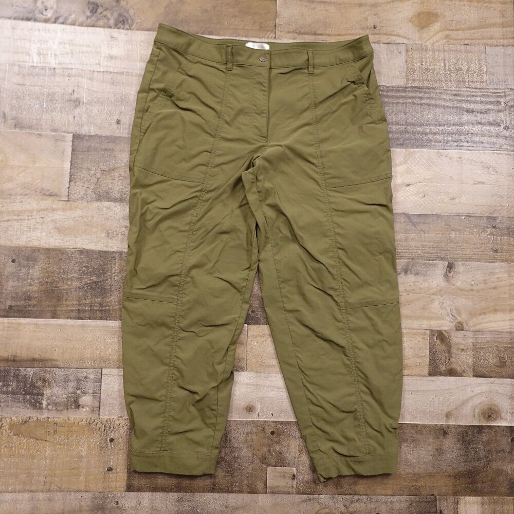 Anatomie‎ Stretch Travel Pants Women’s XL Olive Green Slim Ankle